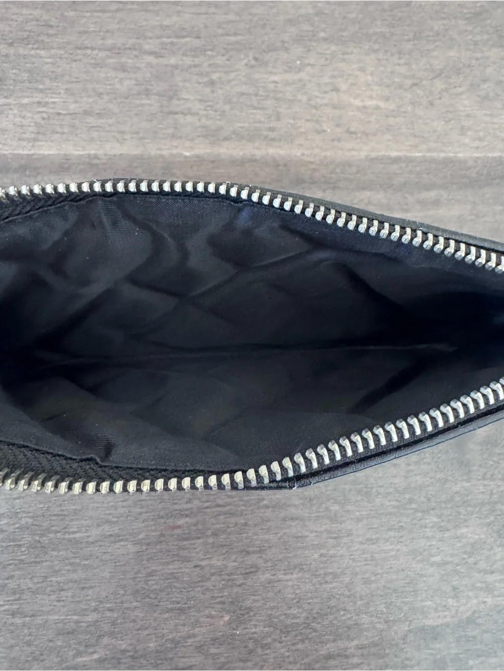 Marc Jacobs Black Quilted Patent Leather Zip Pouch